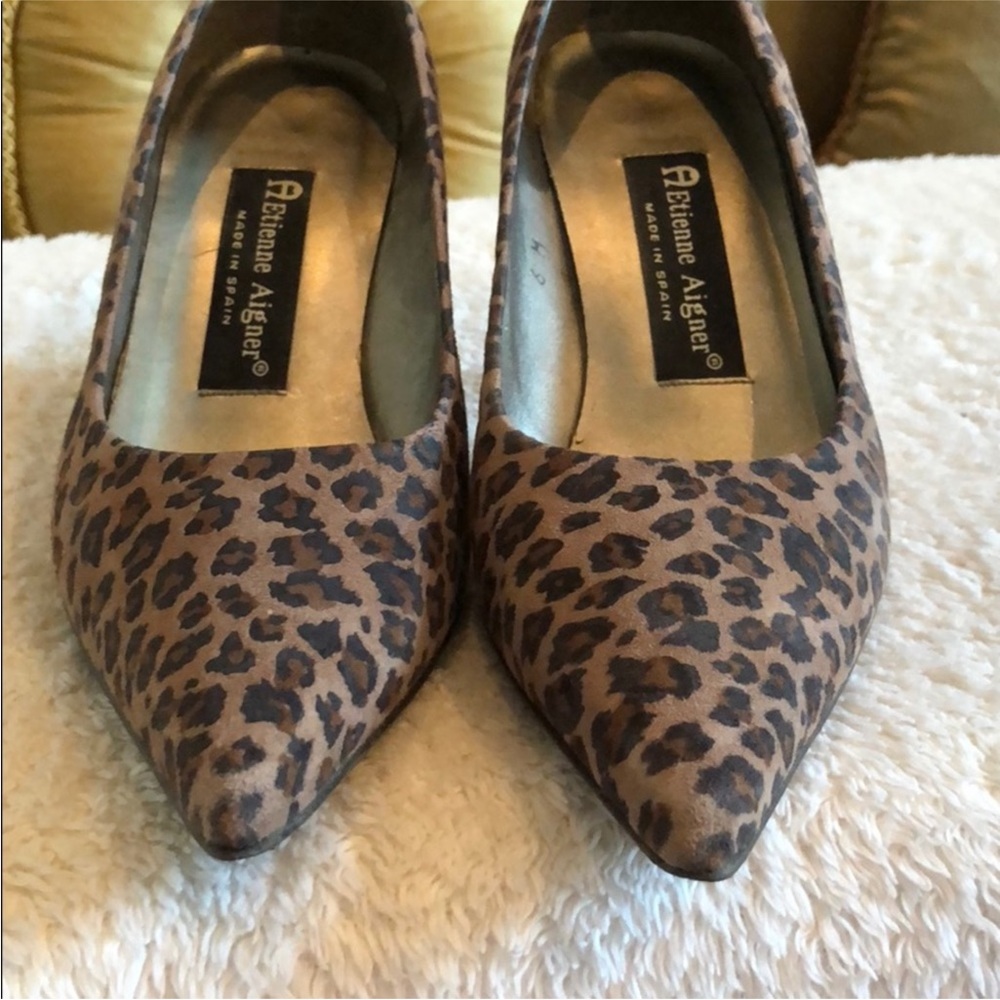 Etienne Aigner Leopard Heels